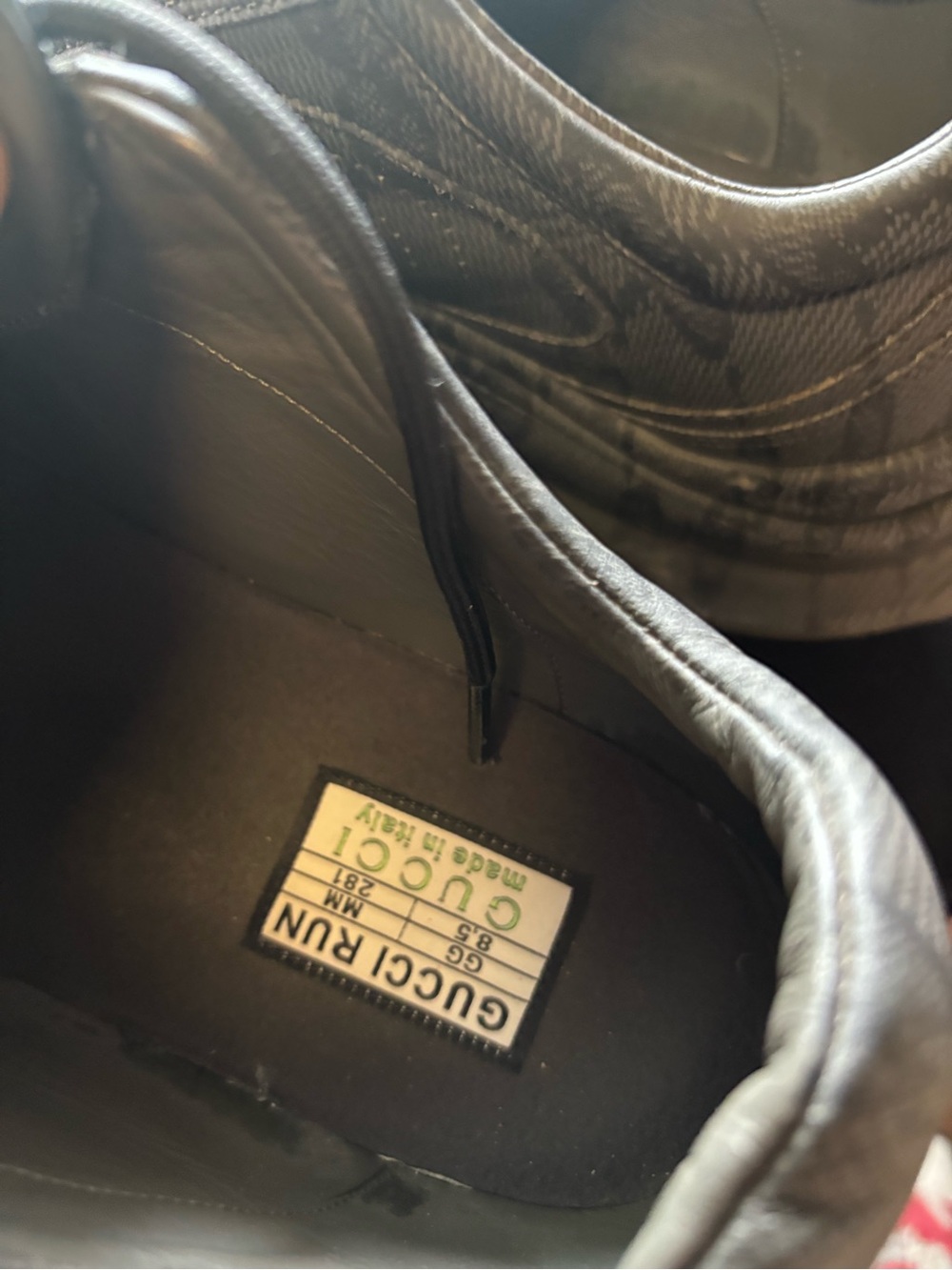 Men's Gucci Athletic Sneakers in Dark Gray - Picture 7 of 16
